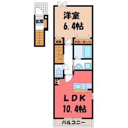 江曽島駅 バス10分  緑3丁目下車：停歩9分 2階の物件間取画像